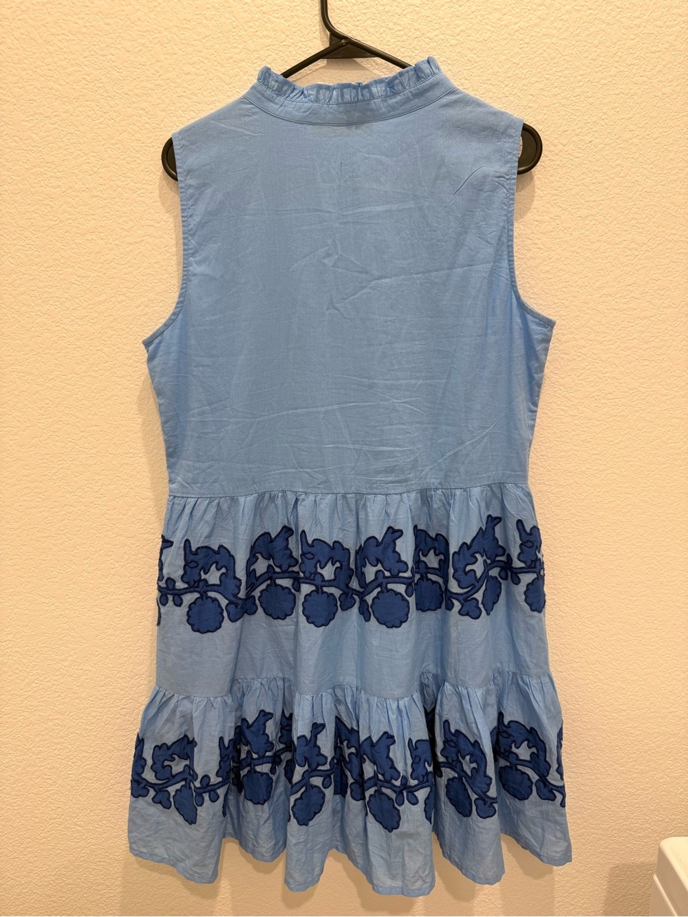 Oliphant Embroidered Tiered Mini Dress - Picture 2 of 3